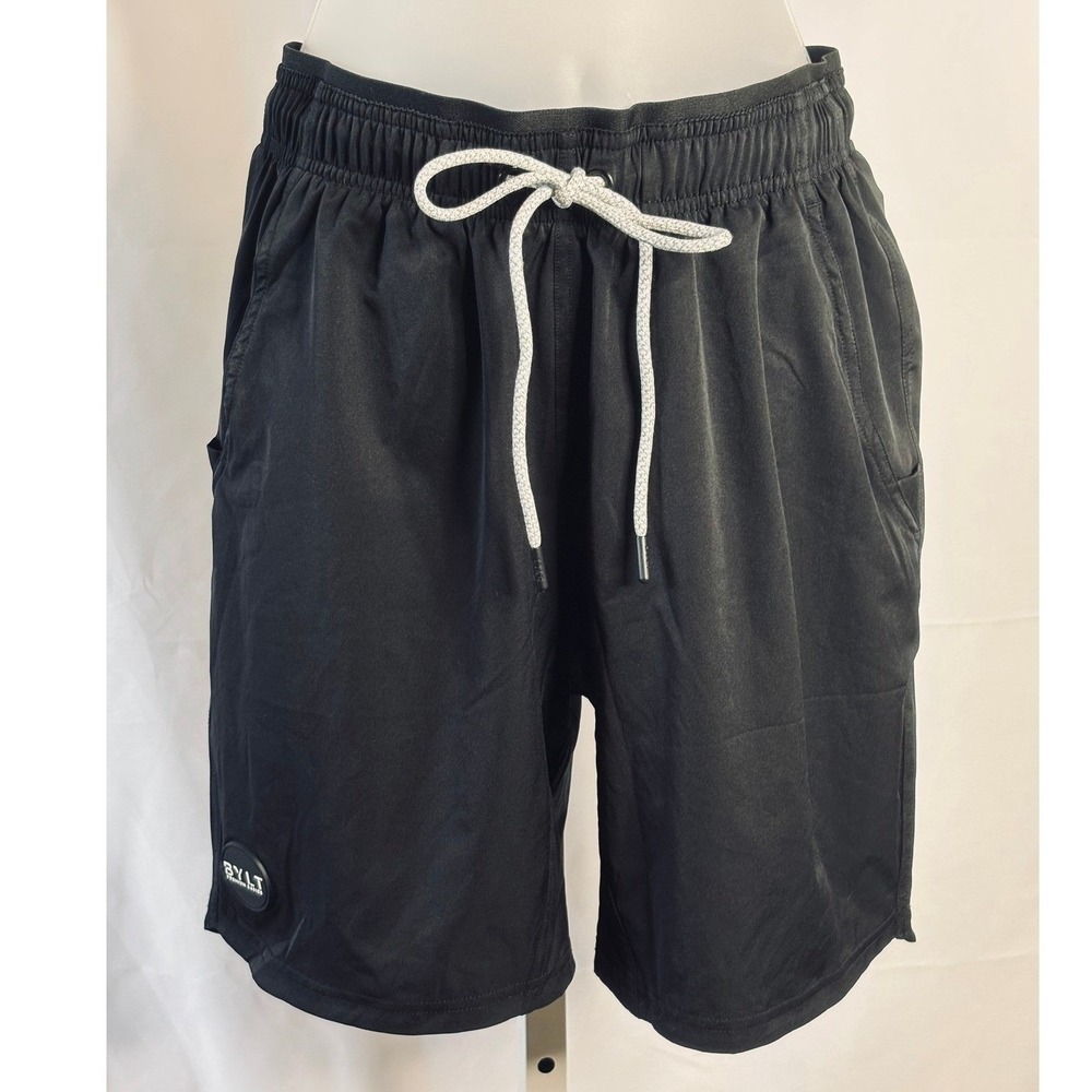 BYLT | Premium Basics Mens Black Athletic Training Shorts | Size S